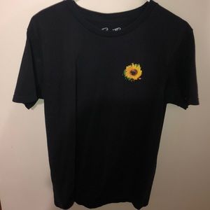 Flower grow through it tee shirt